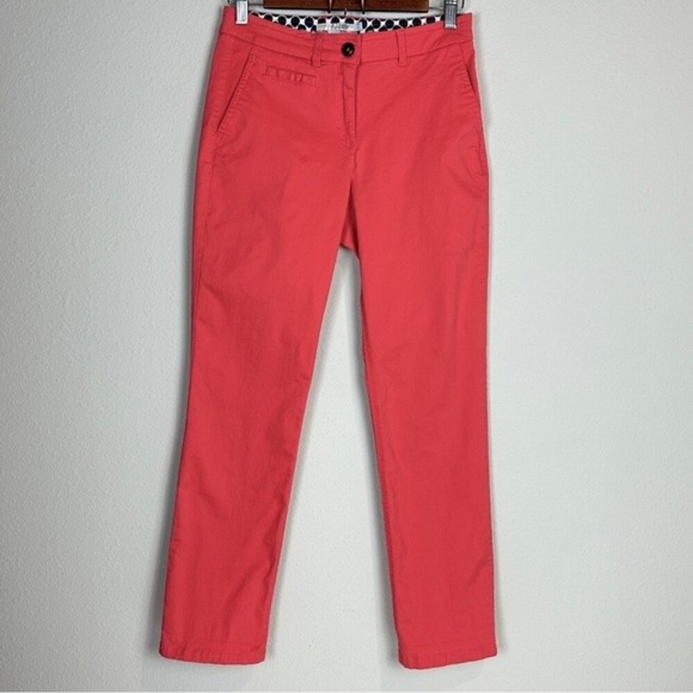 Boden Pink Cropped Straight Leg Chinos 4